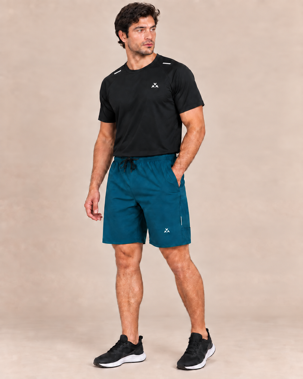 Utility Performance Shorts – Deep Teal