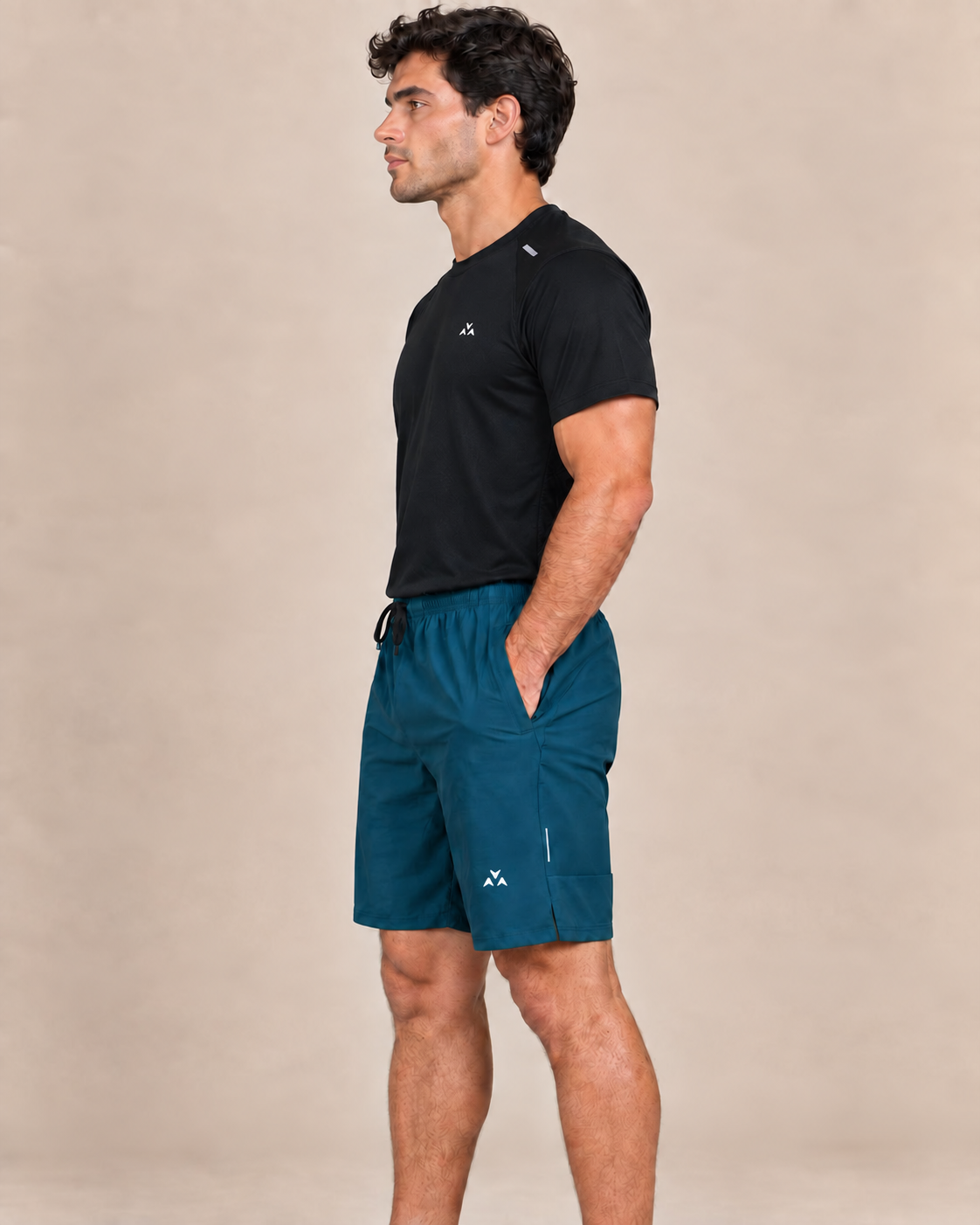 Utility Performance Shorts – Deep Teal