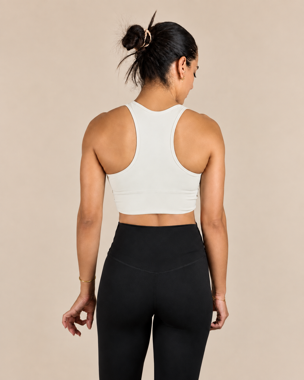 Elevate Longline Sports Bra – Soft Ivory