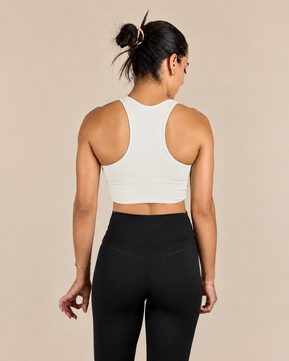 Elevate Longline Sports Bra – Soft Ivory