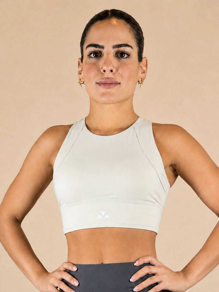 Elevate Longline Sports Bra – Soft Ivory