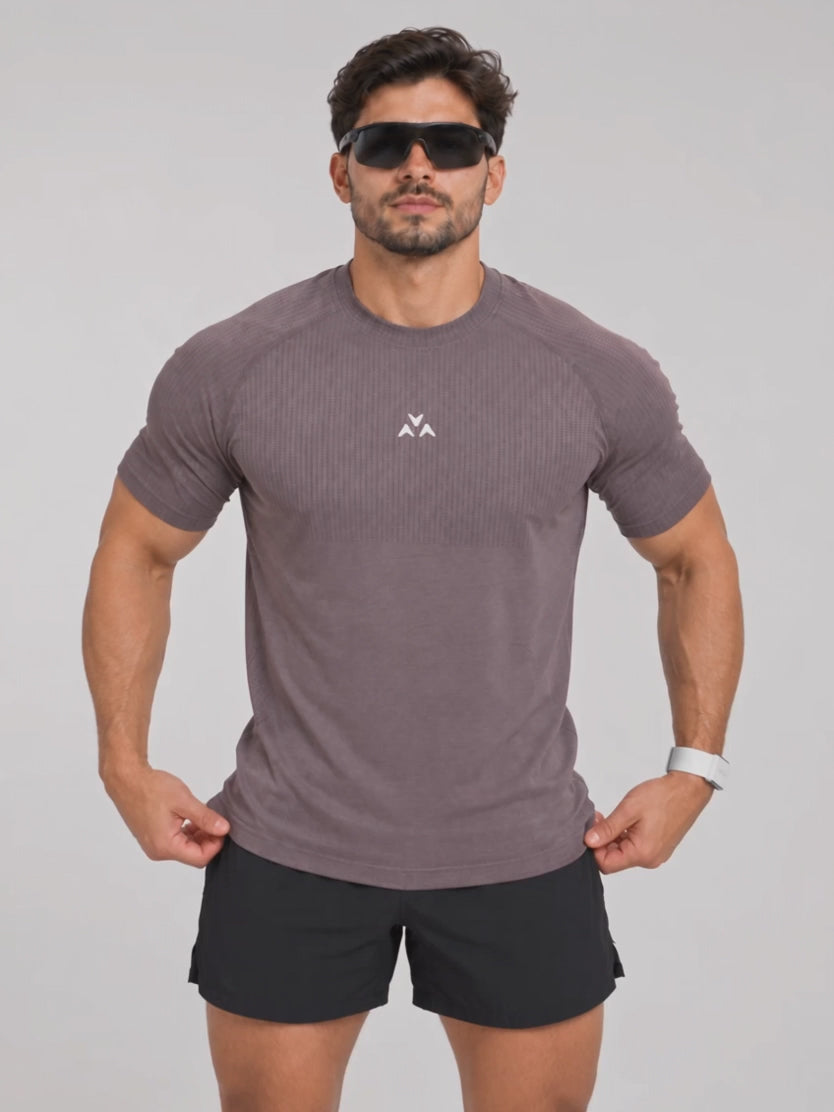 Performance T-Shirt – Shadow Mauve